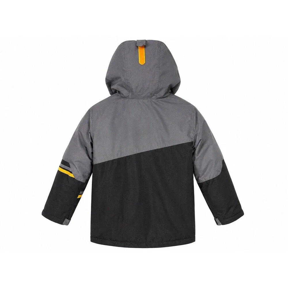 NEW NWT Lands End Boys Winter 3 in 1 Squall Jacket Coat Size 8 Gray Fleece Parka